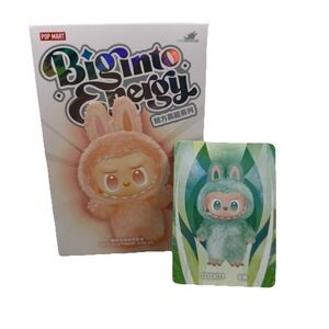 POP MART Labubu V3 Confirmed Big Into Energy SERENITY Plush Doll Open Box / New